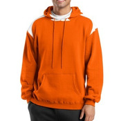 Pullover Hooded Sweatshirt with Contrast Color